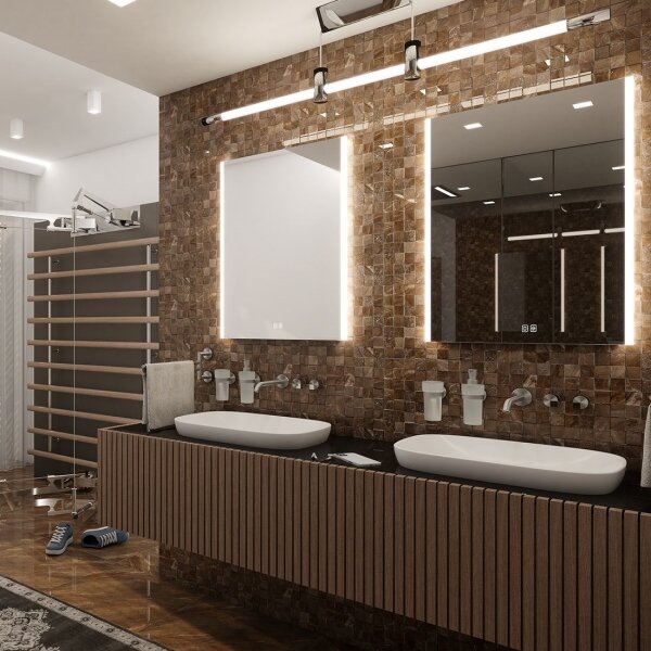 NIMCO ZP 11001VX - Specchio da bagno LED retroilluminato 3000-6500K 70x50 cm IP44