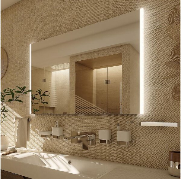 NIMCO ZP 11019 - Specchio da bagno retroilluminato a LED 6500K 70x90 cm IP44