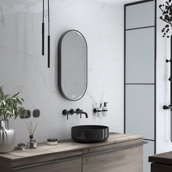 NIMCO ZPC 32002LVX-90-LED Specchio da bagno retroilluminato 3000-6500K 80x40 cm IP44