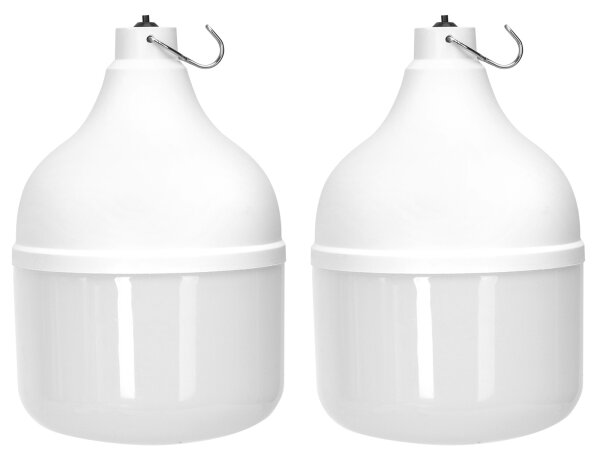 Aigostar - Lampadario solare LED 2xLED/70W/12V 12000 mAh 6500K diametro 12 cm