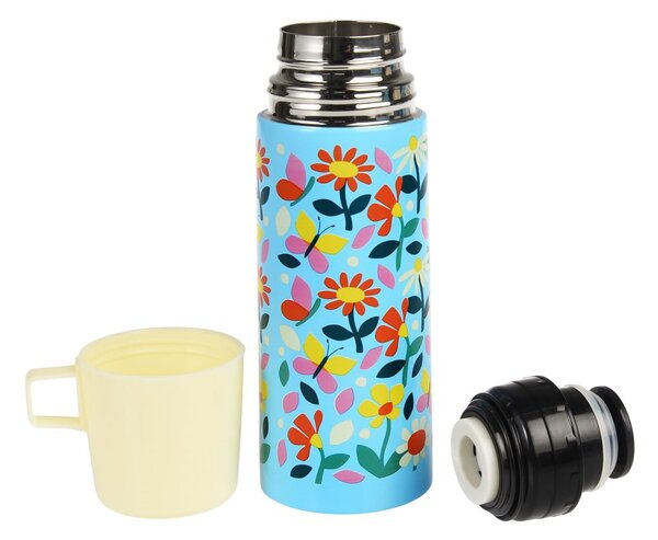 Borraccia termica blu/color crema 350 ml Butterfly Garden – Rex London
