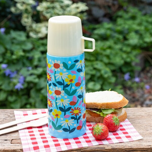 Borraccia termica blu/color crema 350 ml Butterfly Garden – Rex London