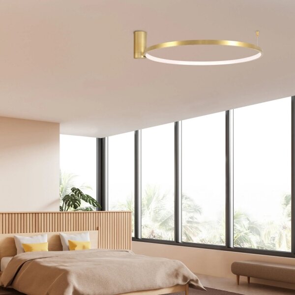 Plafoniera LED NOEMI LED/20W/230V 4000K diametro 50 cm oro