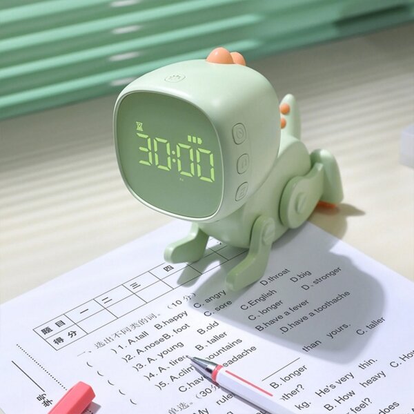 Lampada notturna LED dimmerabile per bambini con sveglia ROBOT LED/1W/5V 1200 mAh