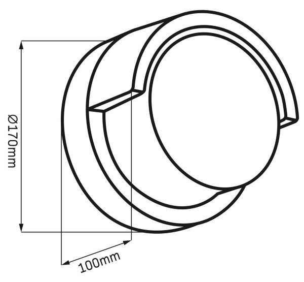 Applique a LED da esterno ESSEN LED/10W/230V IP44 nero