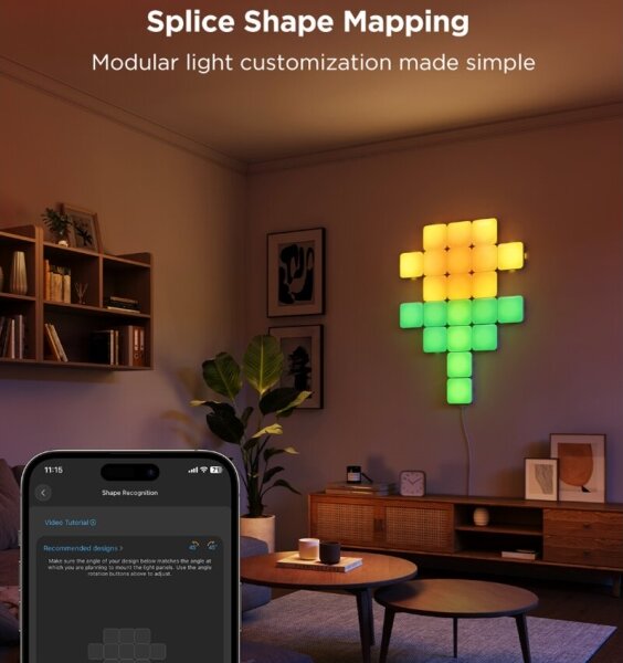 Govee - 10 pannelli mini RGBIC smart Wi-Fi