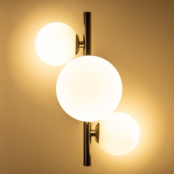 Brilagi - Applique LED MILLA 3xG9/3W/230V nero cromato/bianco