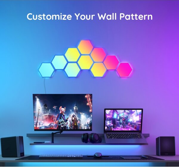 Govee - Pannello LED RGB dimmerabile 36W 230V Wi-Fi
