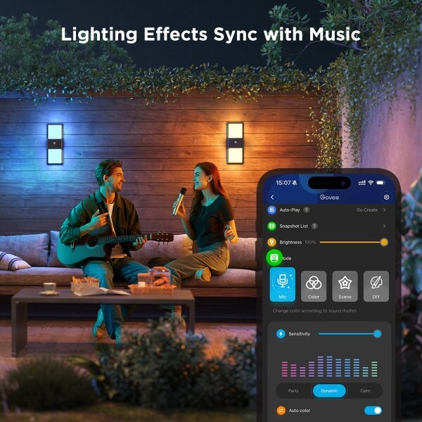 Govee - LED RGBIC Luce esterna dimmerabile LED/230V IP65 2700-6500K Wi-Fi