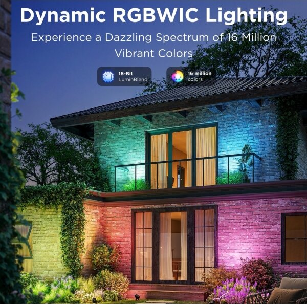 Govee - LED RGBWW Proiettore dimmerabile LED/12W/230V IP67 2700-6500K Wi-Fi