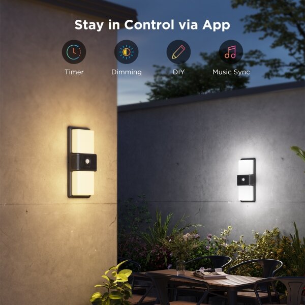 Govee - LED RGBIC Luce esterna dimmerabile LED/230V IP65 2700-6500K Wi-Fi