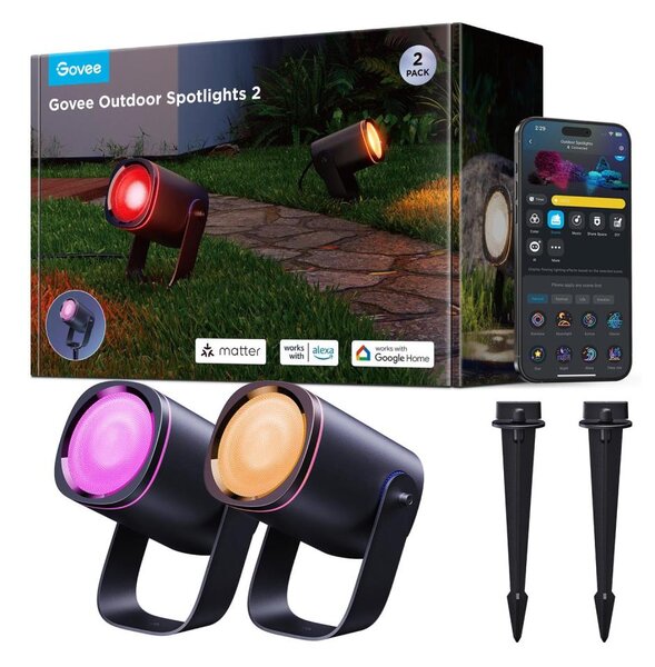 Govee - LED RGBWW Proiettore dimmerabile LED/12W/230V IP67 2700-6500K Wi-Fi
