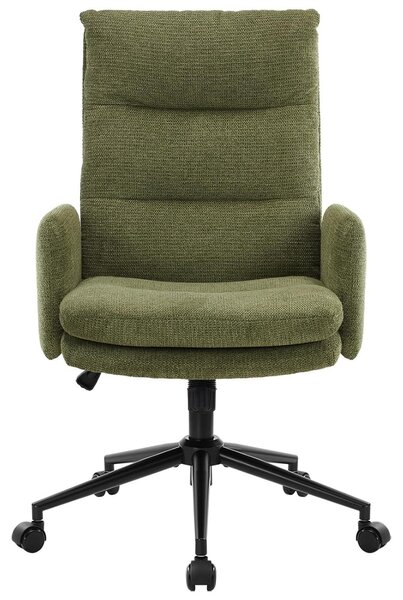 Sedia da ufficio girevole - Ergonomica - Schienale alto - Verde - Da 99 a 106 cm - Per soggiorno e ufficio