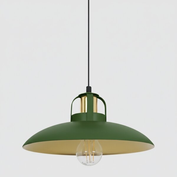 Brilagi - LED Lampadario a sospensione con filo FLAMENGO 2xE27/60W/230V verde