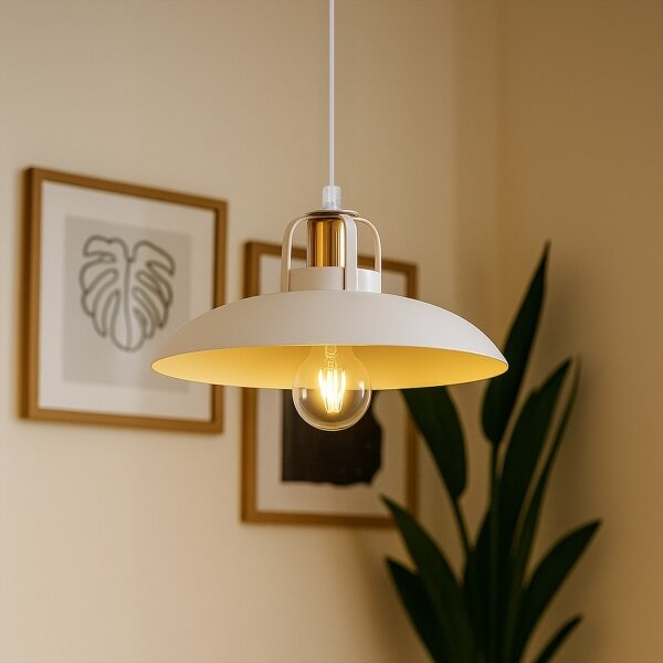 Brilagi - LED Lampadario a sospensione con filo FLAMENGO 1xE27/60W/230V bianco