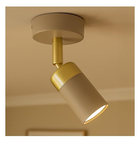 Brilagi - Faretto da parete POKER 1xGU10/25W/230V beige