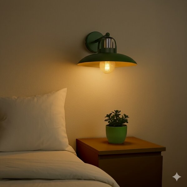 Brilagi - LED Applique FLAMENGO 1xE27/60W/230V verde