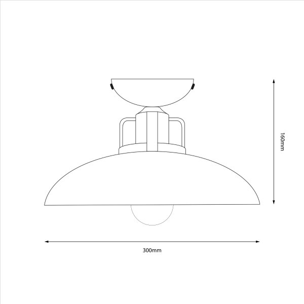 Brilagi - LED Lampadario a plafone FLAMENGO 1xE27/60W/230V bianco