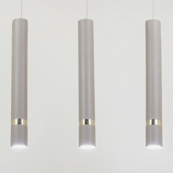 Brilagi - Lampadario a sospensione con filo POKER 3xGU10/25W/230V beige