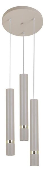 Brilagi - Lampadario a sospensione con filo POKER 3xGU10/25W/230V beige
