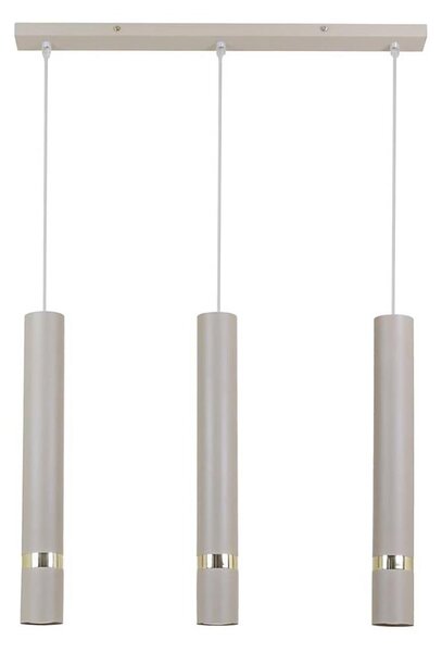 Brilagi - Lampadario a sospensione con filo POKER 3xGU10/25W/230V beige