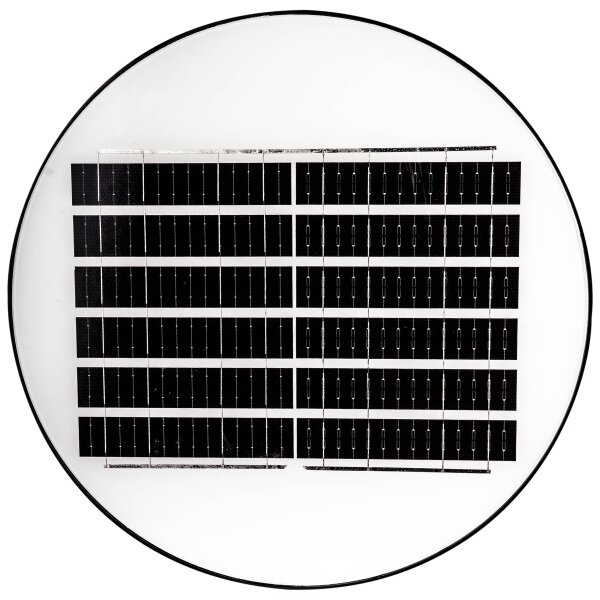 Lampione solare LED con sensore, 15W/6V, 6500K, IP65, nero + telecomando