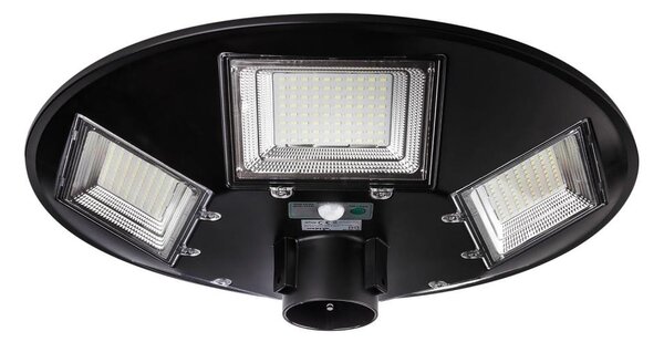 Lampione solare stradale a LED con sensore LED/22W/6V 6500K IP65 nero + telecomando