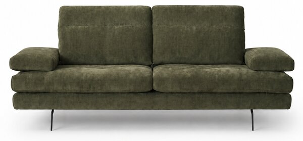 Divano Forma Tessuto Soft Grain Strutturato - Schienali Mobili e Braccioli Mobili