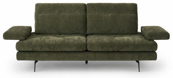 Divano Forma Tessuto Soft Grain Strutturato - Schienali Mobili e Braccioli Mobili
