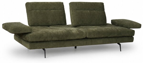 Divano Forma Tessuto Soft Grain Strutturato - Schienali Mobili e Braccioli Mobili