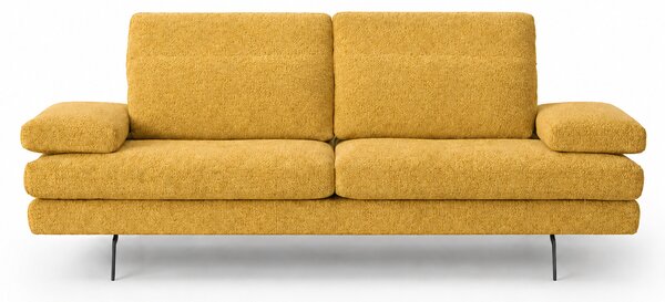 Divano Forma Tessuto Soft Grain Strutturato - Schienali Mobili e Braccioli Mobili