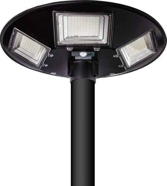Lampione solare stradale a LED con sensore LED/22W/6V 6500K IP65 nero + telecomando