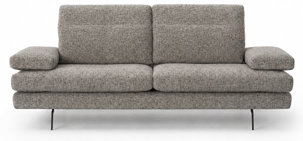 Divano Forma Tessuto Soft Grain Strutturato - Schienali Mobili e Braccioli Mobili