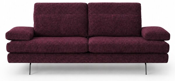Divano Forma Tessuto Soft Grain Strutturato - Schienali Mobili e Braccioli Mobili