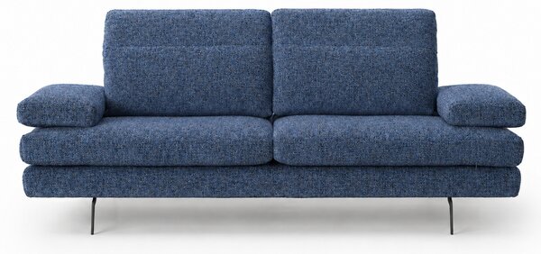 Divano Forma Tessuto Soft Grain Strutturato - Schienali Mobili e Braccioli Mobili
