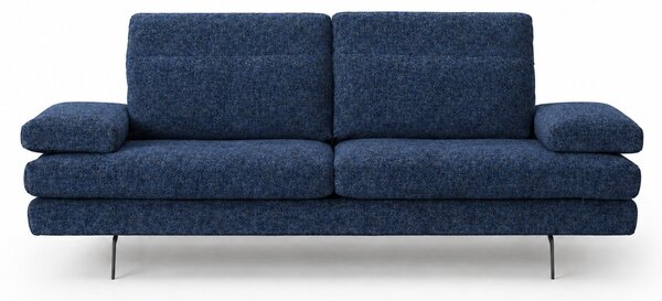 Divano Forma Tessuto Soft Grain Strutturato - Schienali Mobili e Braccioli Mobili