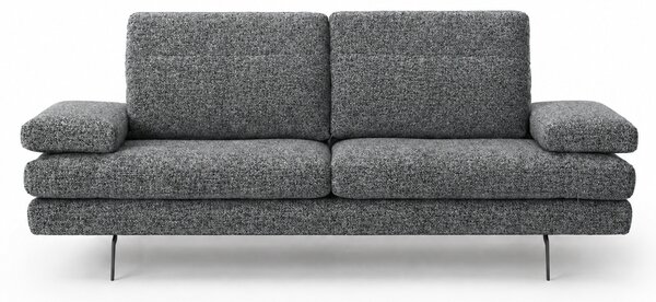 Divano Forma Tessuto Soft Grain Strutturato - Schienali Mobili e Braccioli Mobili