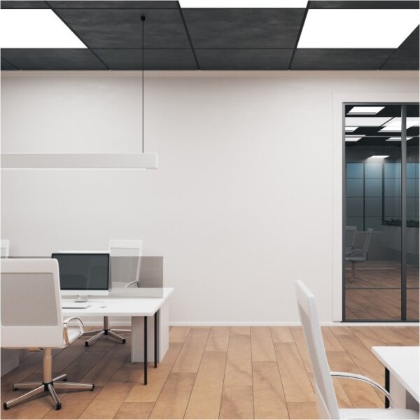 Pannello a plafone LED BRISBANE LED/36W/230V 4000K 59,5x59,5 cm nero
