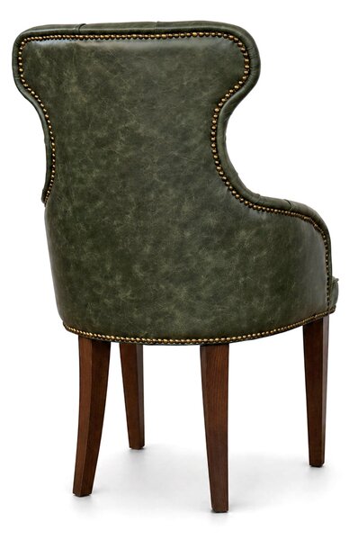 Sedia Cosmo Plus Pelle Primo Fiore Premium - Gambe in Legno - Design Iconico