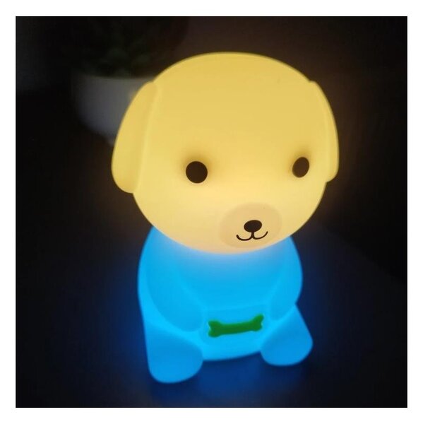 Lampada notturna ricaricabile per bambini LED RGB dimmerabile LED/2,5W/5V 3000K 1200 mAh cane