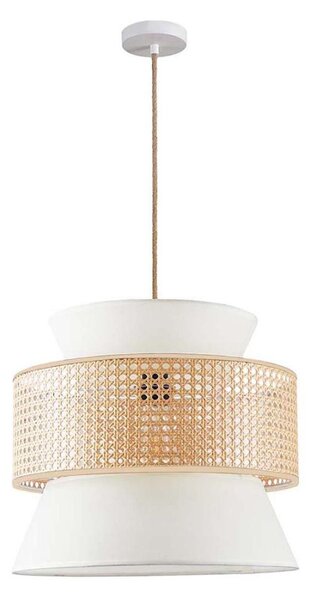 Lampadario a sospensione con filo GRENADA 1xE27/20W/230V diametro 40 cm beige