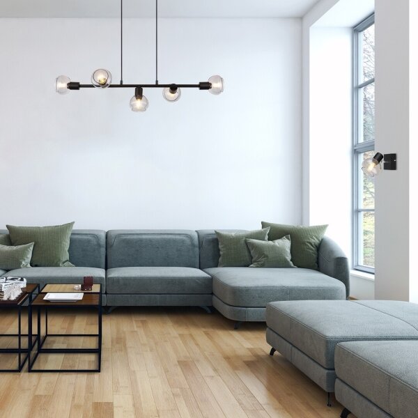 Rabalux 3297 - Lampadario su corda SULLIVAN 5xE14/40W/230V