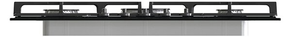 Hisense Piano Cottura 5 Fuochi a Gas 74 cm (1 Bruciatore Wok) in Vetro colore Nero - GED773B