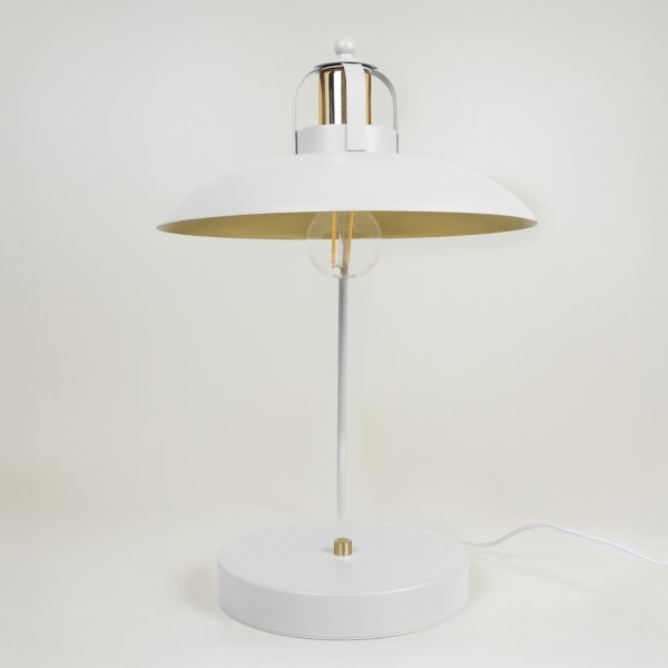 Brilagi - LED Lampada da tavolo FLAMENGO 1xE27/60W/230V bianco