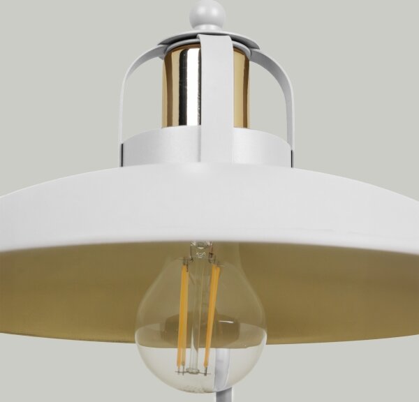 Brilagi - LED Lampada da tavolo FLAMENGO 1xE27/60W/230V bianco