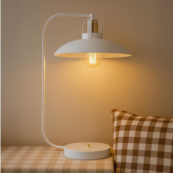 Brilagi - LED Lampada da tavolo FLAMENGO 1xE27/60W/230V bianco