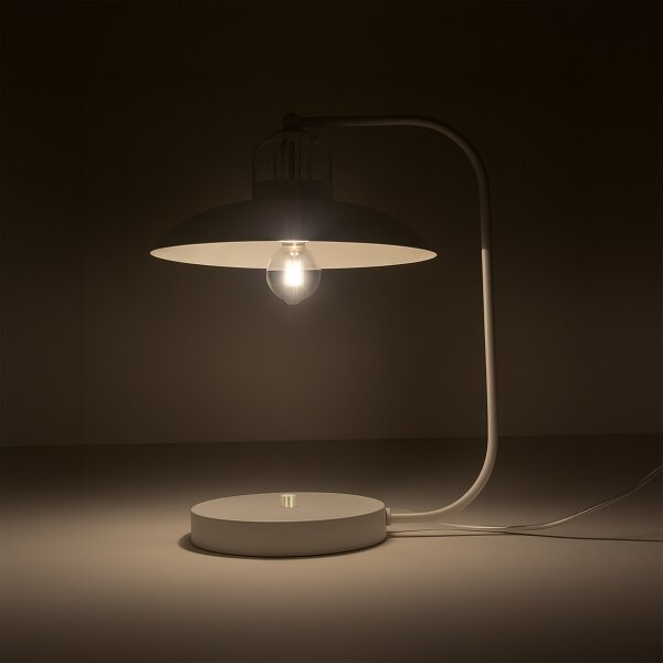 Brilagi - LED Lampada da tavolo FLAMENGO 1xE27/60W/230V bianco