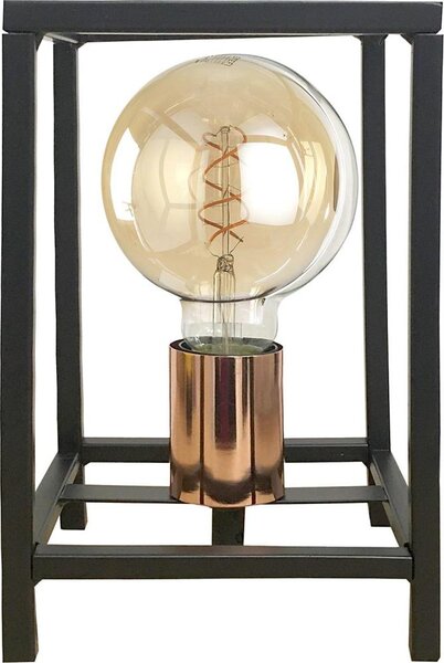 ONLI - Lampada da tavolo FLOKI 1xE27/15W/230V 20 cm nero/rame