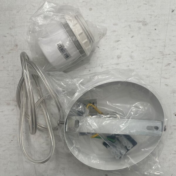 ONLI - Lampadario a sospensione con filo RICKY 1xE27/15W/230V diametro 40 cm bianco