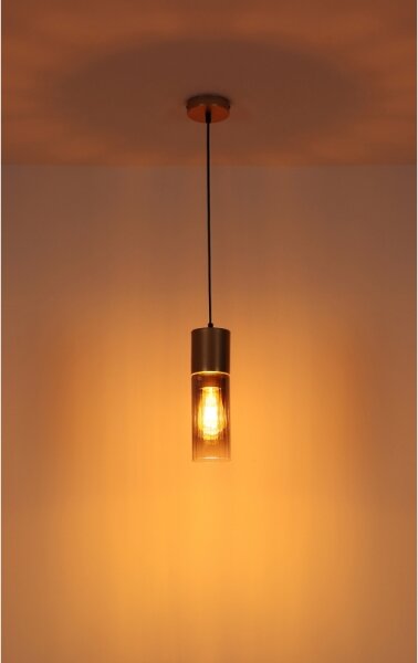 Globo 21000HCA - Lampada a sospensione con cavo ANNIKA 1xE27/25W/230V diam. 10,5 cm